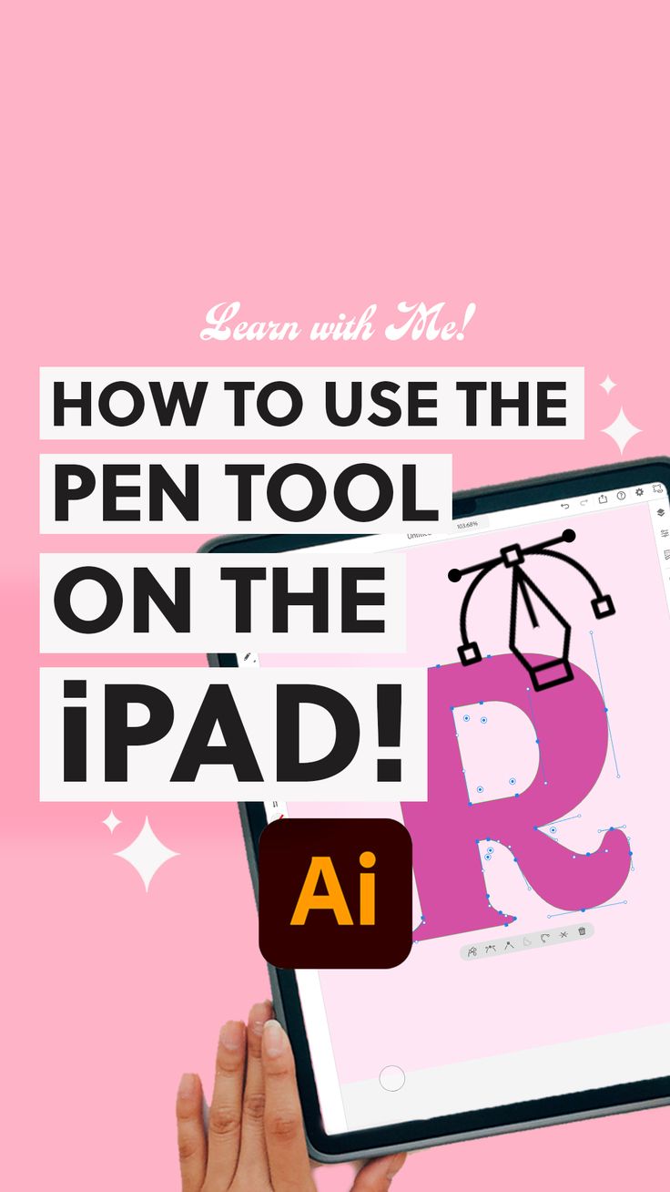 someone is holding an ipad with the text how to use the pen tool on the ipad?