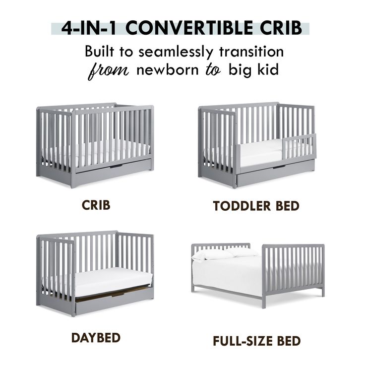 the baby crib has four different types of toddler bedding and mattresses