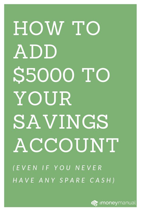 the words how to add $ 500 to your savings account even if you never have any spare cash