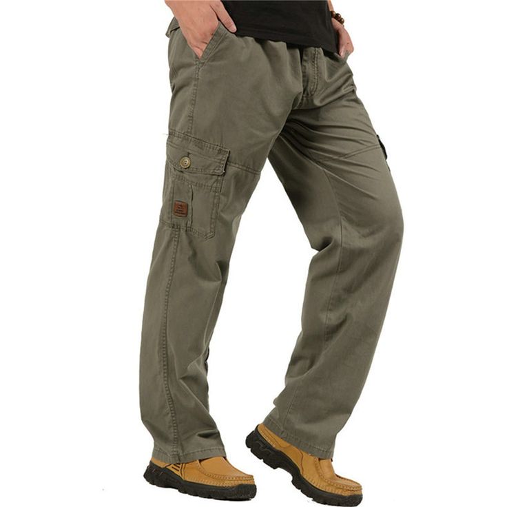 PRICES MAY VARY. Men's Zip Fly Pull-on Pants,look good enough.well made, pant sit at the waist.Elastic waist is easy on and off. Casual Cargo Pants Multiple pockets - 2 Slant deep pockets, 1 rear pockets ,2 cargo pockets with Button. suitable for carrying phone, wallet and other useful items. These pants are comfortable for working from home or walking the dog or shopping.Nice fitting pants size 32 34 36 38 40 42 waist for your select. Men's Loose fit, roomy comfort casual slacks, both suitable Pant Trousers For Men, Fishing Pants, Plus Size Cargo, Fishing Clothes, Mens Fashion Styles, Military Cargo Pants, Mens Fashion Sneakers, Men Sport Pants, Casual Pants Style