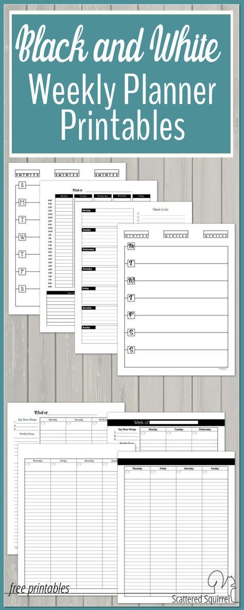 black and white weekly planner printables with text overlay that says, ` ` ` ` ` ` ` ` ` ` ` ` ` ` ` ` ` ` ` ` ` ` ` ` ` ` ` ` ` ` ` ` ` ` ` ` ` ` ` ` `