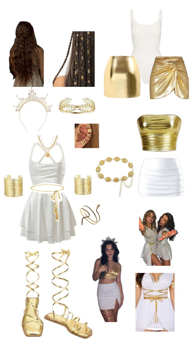 a collage of different outfits and accessories including shoes, bras, bracelets, necklaces