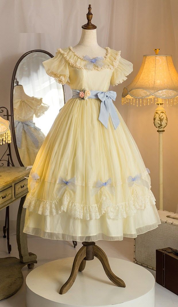 Gaun Abad Pertengahan, Shopping Link, Op Dress, Lolita Outfits, Old Fashion Dresses, Fairytale Dress, فستان سهرة, Fantasy Dress, Lolita Dress