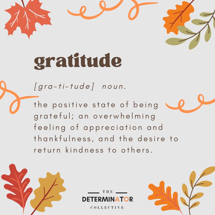 an autumn quote with leaves and the words, grateful