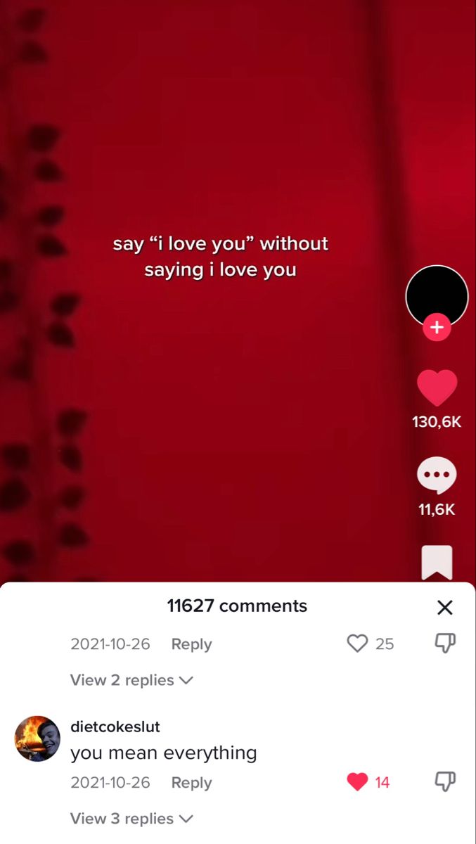 the text on the screen says, say i love you without saying i love you