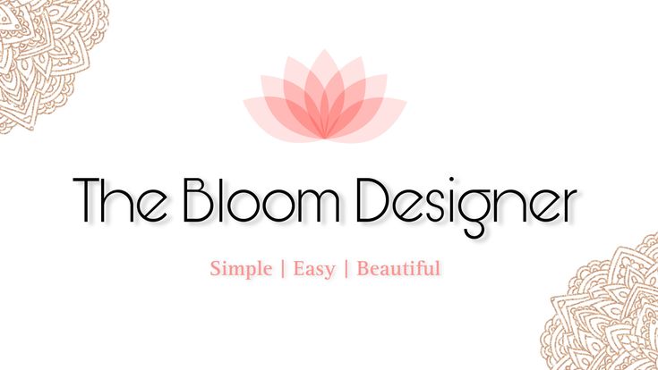 The Bloom Designer