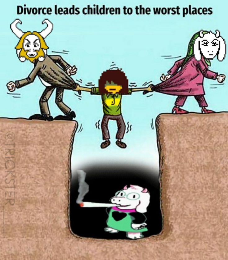 three cartoon characters are pulling each other over the edge of a cliff with their hands