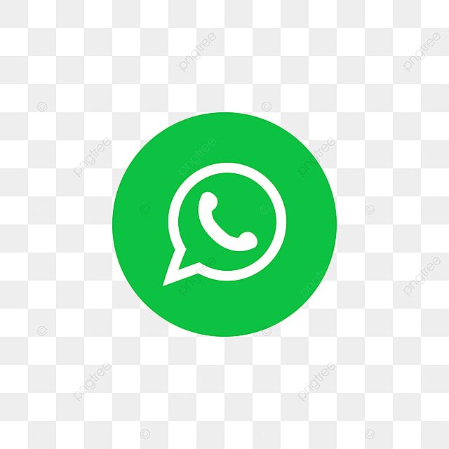 whatsapp icon in green circle on white background