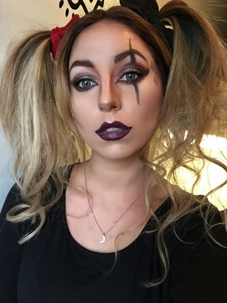 Harley Quinn halloween makeup Harley Quinn Halloween, Halloween Face ...