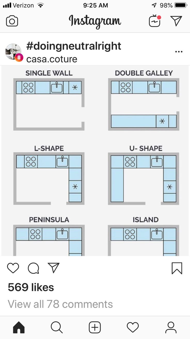 the instagram app shows different types of furniture