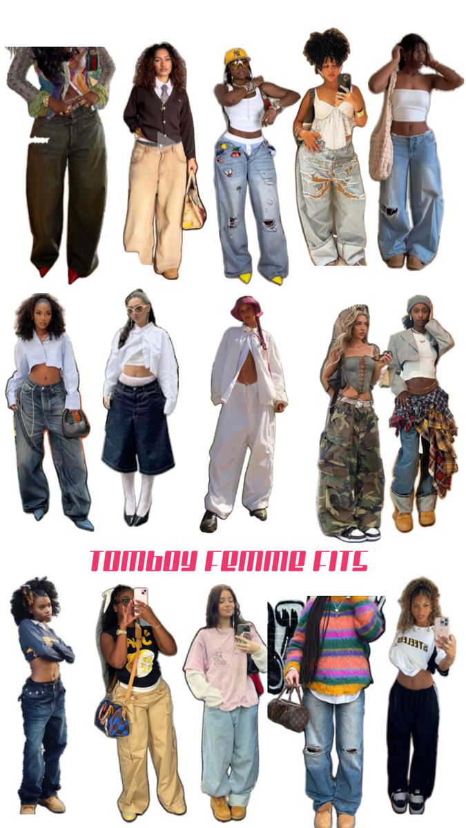 #streetwear#tomboy#femme#outfitinspo#streetwearlookbook Femme Style Outfits, Tomboy Outfits Summer, Streetwear Lookbook, Tomboy Femme, Tomboy Outfits, Tomboy Fashion, Streetwear Outfits, Streetwear Fashion, Style Guides