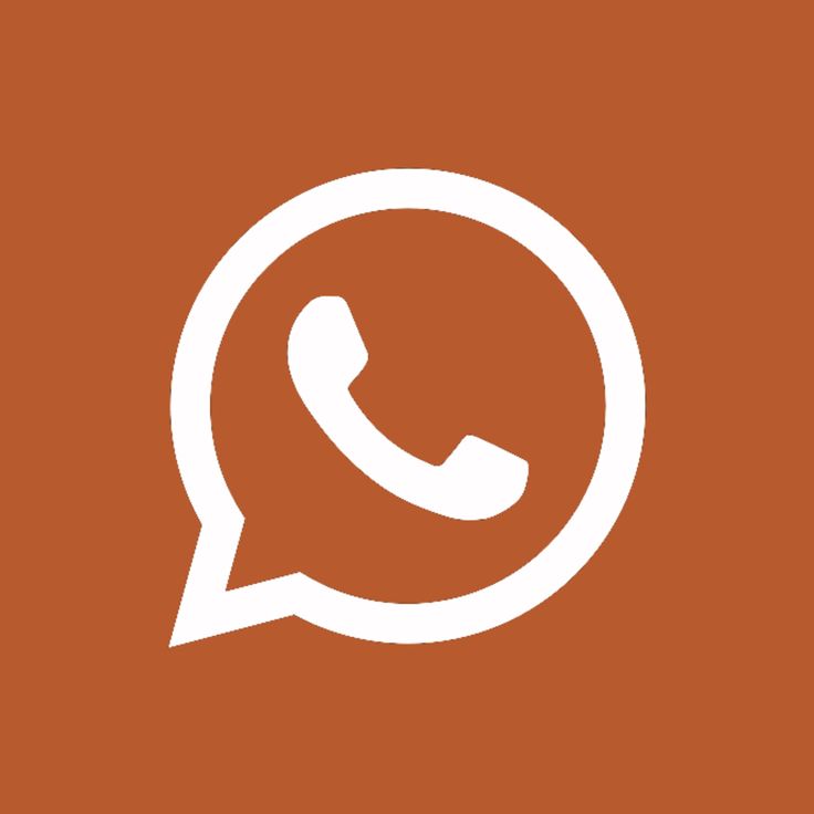 an orange background with a white phone in the center and a chat icon above it