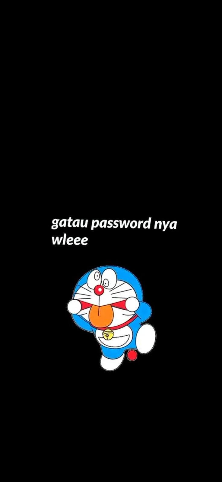 an image of a cartoon character with the caption saying, satau password nya wice