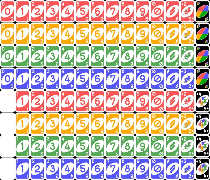 the numbers and symbols in different colors are arranged on each side of this square pattern