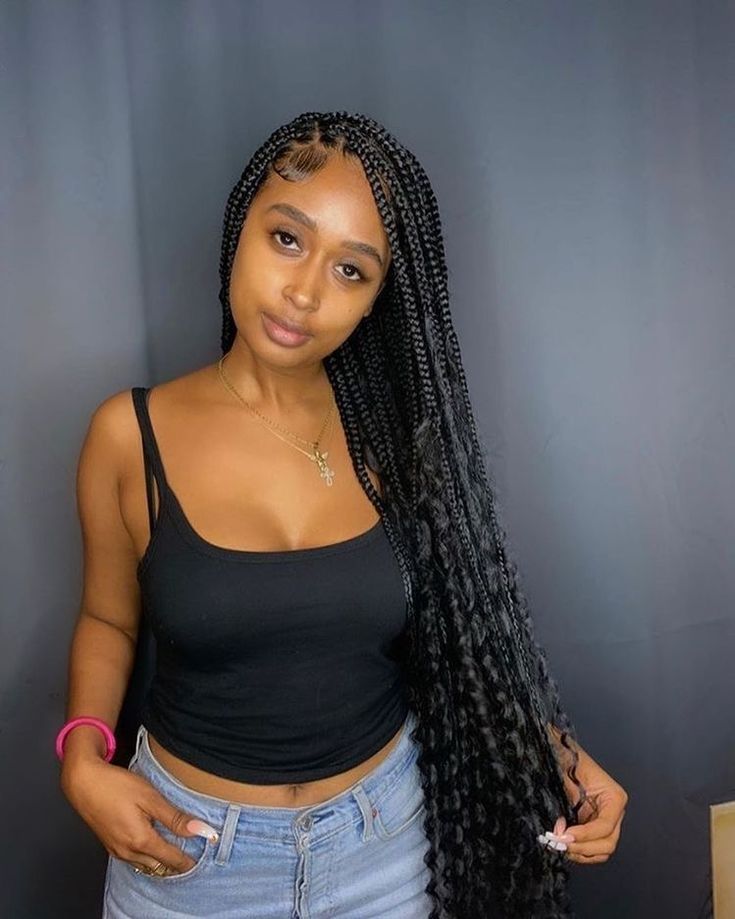 Small Goddess Box Braids, Small Box Braids With Curls, Small Knotless Braids With Curls, Knotless Bohemian Box Braids, Knotless Bohemian, Bohemian Box Braids, Bohemian Knotless, Small Knotless, Short Box Braids