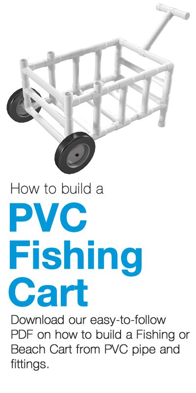 an advertisement with the words how to build a pwc fishing cart