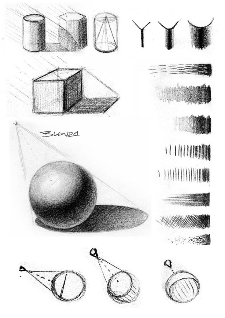 several different types of shapes and lines are shown in this drawing lesson for beginners