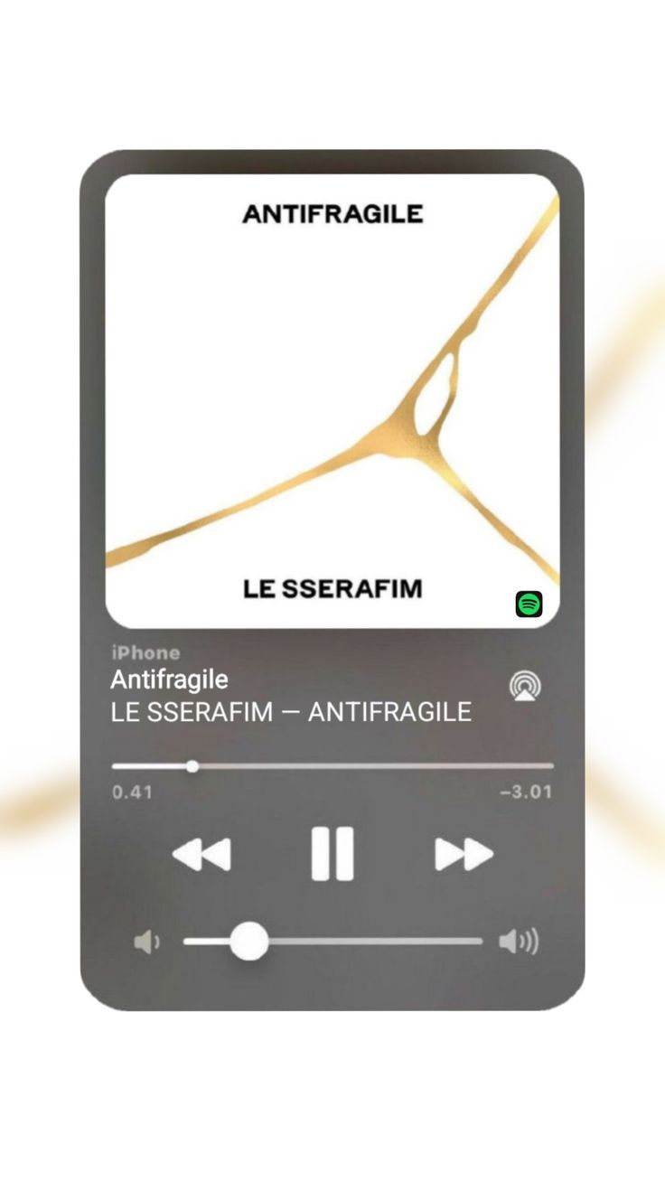 an mp3 player with the words antifragile on it's screen and in french