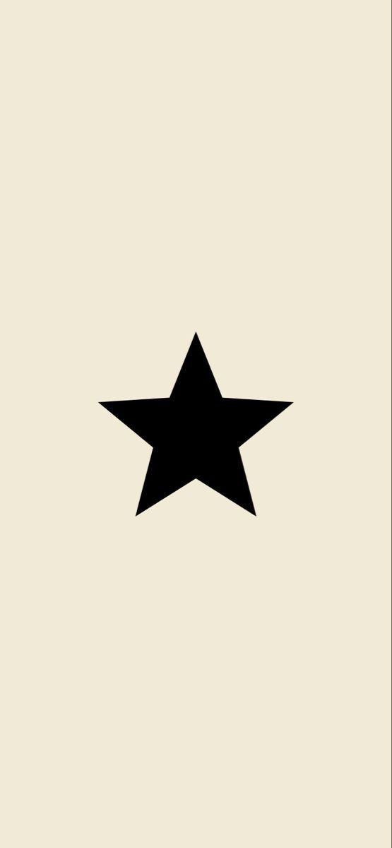 a black star on a white background