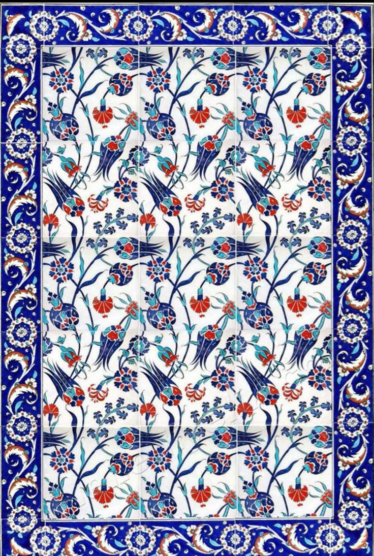 Turkish Wall Decor, Turkish Design Pattern, Turkish Wall Art, Turkish Tiles Pattern Design, Turkish Art Pattern, Turkish Prints, Turkish Art Paintings, Turkish Wallpaper, Persian Ceramics