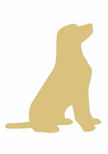 the silhouette of a dog is shown against a white background and has a light brown color