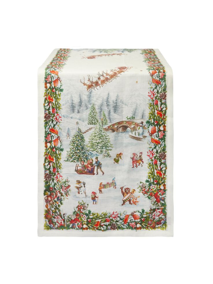 Noel Woodland Christmas Table Runner Weston Table Woodland Christmas Table, Woodland Christmas, Christmas Table Runner, Flour Sack Towels, Wonderful Time Of The Year, Christmas Table, Christmas Spirit, Wonderful Time, In The Woods