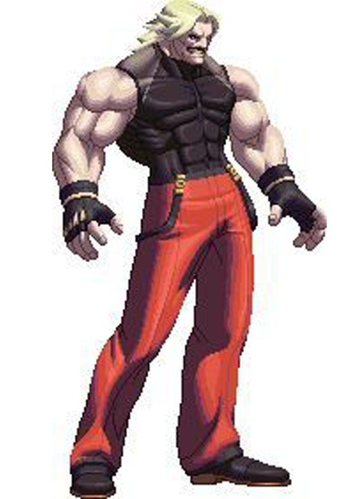 an old - school video game character is standing in front of the camera and holding his hands out