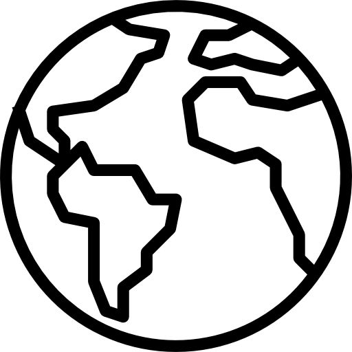 a black and white image of the earth in a circle with lines going through it