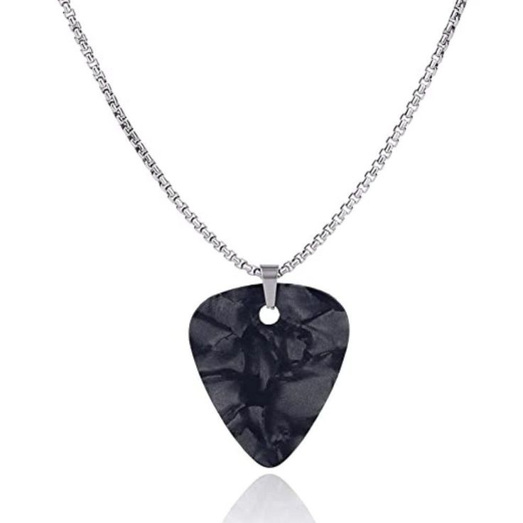 Size: The Guitar Pick Necklace Is 22". Personalized Necklace For Women Men Or Kids. Material: The Chain Of The Guitar Pick Necklace Is Made Of Sturdy Stainless Steel, And The Pendant Is Made Of High Quaility Material, No Harm For The Skin. Perfect Gift: Perfect For Costume, Cosplay, Halloween, Christmas, Dress Up Party, Bar, Vacation Or Daily Wear. Men Halloween Costume, Stranger Things Oc, Pick Necklace, Christmas Dress Up, Guitar Pick Necklace, Silver Drop Necklace, Floral Statement Necklace, Dress Up Party, Men Halloween