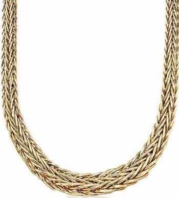 Ross-Simons 14kt Yellow Gold Graduated Wheat Chain Necklace Sheaf Of Wheat, Anchor Chain, Jewelry Cabinet, Enamel Charms, Gold Polish, Trendy Jewelry, Snake Chain, Chains Jewelry, Chain Styles