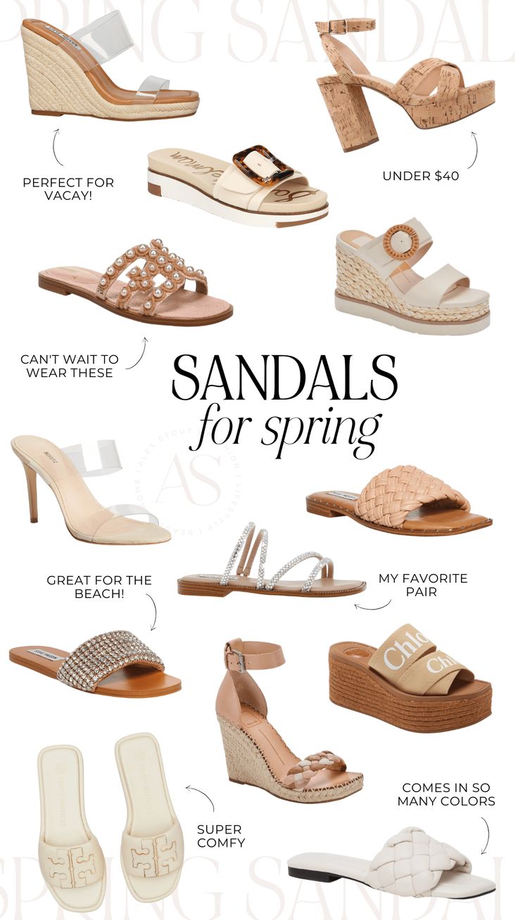 New on Alex-Stout.com, the best spring sandals 2022. Alex shares her favorite spring shoes for women casual and dressy! Womens Sandals featured: Steve Madden Sandals, Dolce Vita Sandals, Marc Fisher Sandals, Chloe sandals and more. sandals outfit / sandals aesthetic / sandals summer heels / spring shoes Sandals For Summer Dresses, Spring Shoes 2024 Women, Spring 2024 Shoes Women, Cute Summer Shoes Sandals, 2024 Sandals Trends, 2024 Sandals Women, 2024 Spring Shoes Trends Women, Spring Outfits With Sandals, Women’s Spring Shoes