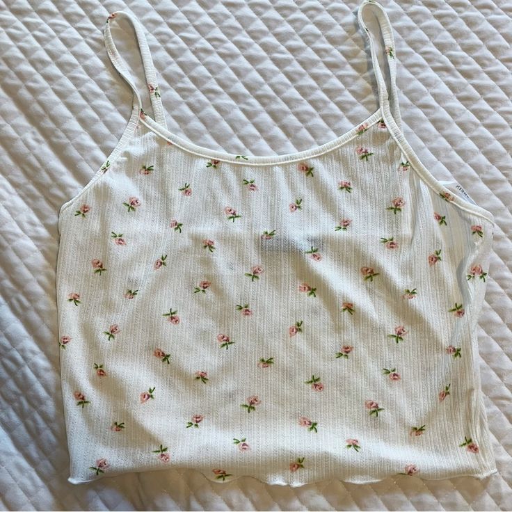 Nwot Shein White Pink Floral Crop Top Size L. Never Worn, Super Cute! 95% Polyester 5% Spandex Cute White Tank Top With Floral Print, White Floral Print Cami Tank Top, Spring White Stretch Tank Top, White Stretch Cami Crop Top, White Floral Print Cotton Crop Top, Spring White Printed Tank Top, White Floral Print Summer Crop Top, Printed White Tank Top, White Printed Tank Top For Spring