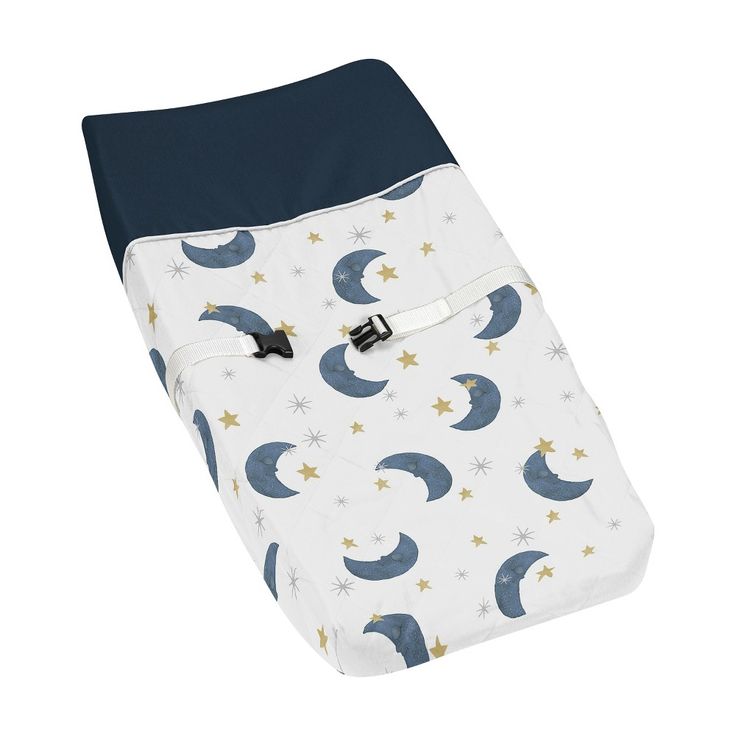 a baby sleeping bag with stars and crescents on it