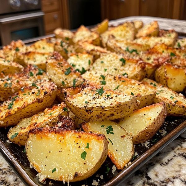 Sizzle & Taste Baked Garlic Parmesan Potato Wedges, Garlic Parmesan Potato Wedges, Parmesan Potato Wedges, Parmesan Potato, Garlic Parmesan Potatoes, Parmesan Potatoes, Baked Garlic, Potato Wedges, Garlic Parmesan