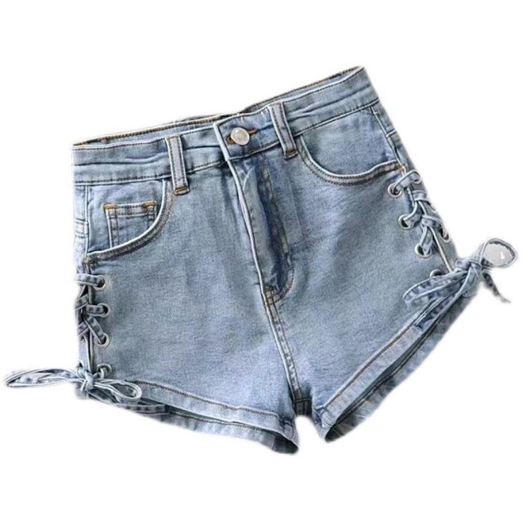 Introducing our High-waist Denim Shorts - the perfect addition to any summer wardrobe! Designed with a flattering high waist and regular pant style. these shorts offer a comfortable and versatile option for any occasion. The solid pattern adds a classic touch. making them easy to pair with any top.Crafted with a blend of high-quality materials. including cotton. polyester. rayon. and polyamide. these shorts offer a breathable and lightweight feel. perfect for staying cool in warm weather. The br Light Wash Mid-rise Bottoms With Built-in Shorts, Denim Pants With Built-in Shorts, Summer Jeans With Built-in Shorts, Light Wash Bottoms With Built-in Shorts For Day Out, Trendy High-waisted Shorts For Summer, High Rise Stretch Jean Shorts In Light Wash, Casual Light Wash Stretch Jean Shorts, Chic Denim Bottoms With Built-in Shorts, Casual Mid-rise Summer Shorts