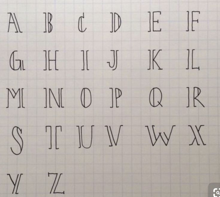 the upper and lower letters are drawn on a sheet of paper