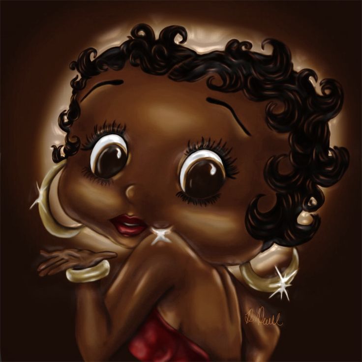 Betty boop article The Real Betty Boop, Original Betty Boop, Black Betty Boop, Betty Boop Art, Betty Boop Cartoon, Afrikaanse Kunst, Betty Boop Pictures, Black Betty, Black Art Painting