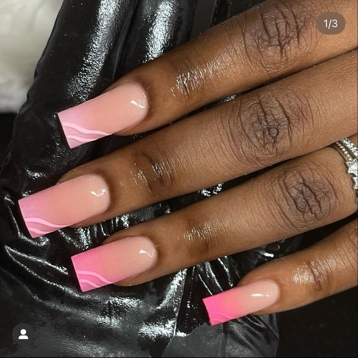 Beginner Nail Designs, Ombre Gel Nails, Gel Toe Nails, Lilac Nails, French Tip Acrylic Nails, Ombre Nail Designs, Short Square Acrylic Nails, Long Square Acrylic Nails, Acrylic Nails Coffin Short