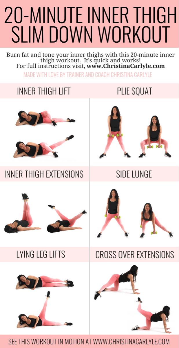 the 20 minute inner thigh workout for women