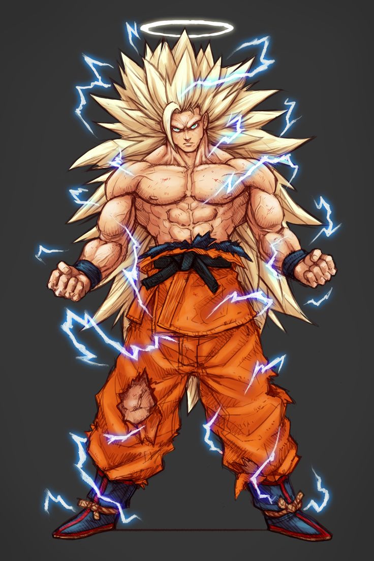 an anime character with lightnings on his body