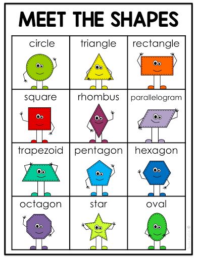 an image of shapes that are in the shape of stars and octagons with words