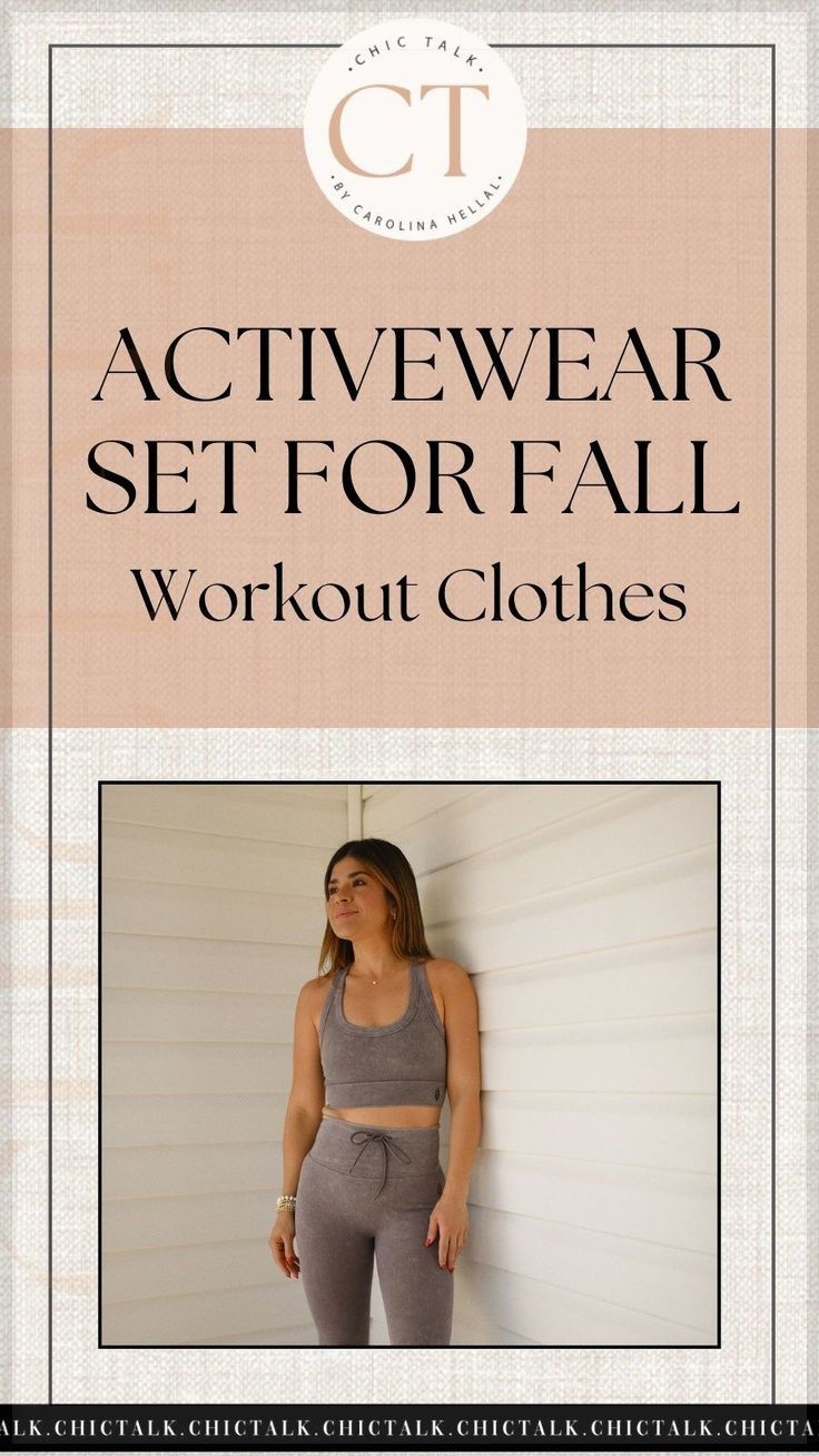 Workout sets can be the perfect base for a casual Fall outfit. Today CHIC TALK shares her favorite fall activewear sets for you to shop. Follow for more women's autumn outfits, style guides, and casual fall fashion. Women's Autumn Outfits, Fall Fashion Chic, Fall Workout Outfits, Neutral Summer Outfits, Casual Fall Fashion, Fall Activewear, Loungewear Summer, Casual Fall Outfit, Monday Swimwear