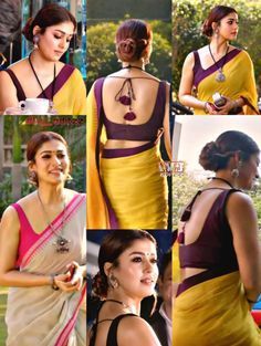 Nayanthara Sleeveless Blouse, Nayanthara Saree Blouses, Nayanthara Blouse Designs, Nayantara In Saree, Backless Blouse Designs Sleeveless, Nayanthara Saree, Sleeveless Blouse Designs, Sleeveless Blouse Saree, Saree Blouse Styles