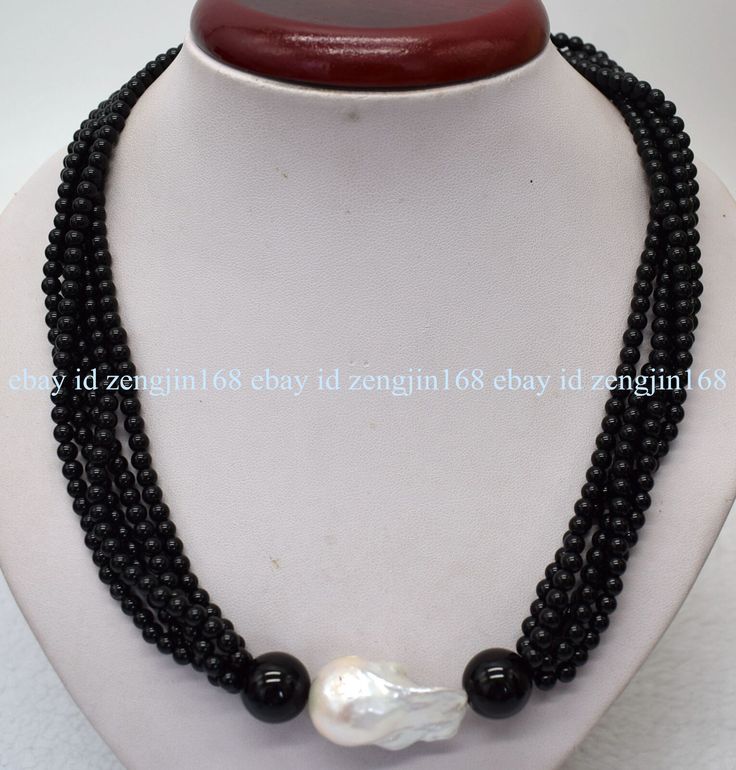 5 Rows Natural 4mm Black Agate Gemstone & White Baroque Keshi Pearl Necklace 20" Item Description: size(Approx): 4mm Quantity: 1 Pcs length: 20" Color: -- Clasp: -- &&&&: Sale the items does not include box. Payment Policy&Shipping Policy We accept PayPal Please pay within 24 hours If no payment or contact is made with in 7 days item will be relisted. Thank YouPlease make sure the "Ship To" address you input in Paypal is correct.Items are shipped within 1-2 business days.Combine shipping: Biddin Keshi Pearl Necklace, Keshi Pearls, Black Agate, The Ship, Agate Gemstone, Fashion Jewelry Necklaces, Air Mail, Fashion Watches, Jewelry Necklace Pendant