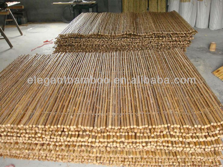 the bamboo mat is ready to be used for weaving