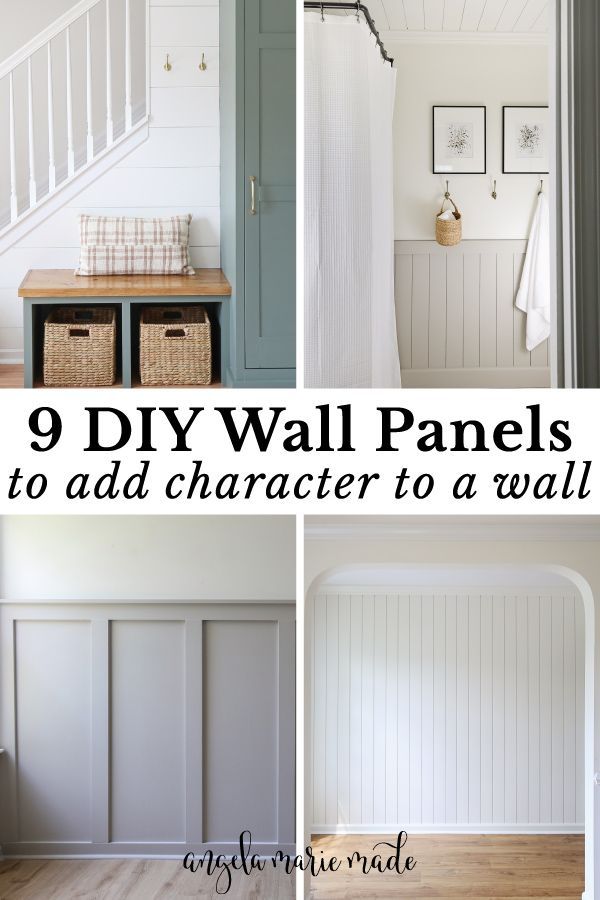 9 DIY wall panels to add character to a standard wall Easy Wall Paneling, Diy Wood Panel Wall, Diy Wall Panels, Diy Wall Paneling, Basement Bathrooms, Basement Bar Decor, Bar Decor Ideas, Bathroom Wall Coverings, Paneling Makeover