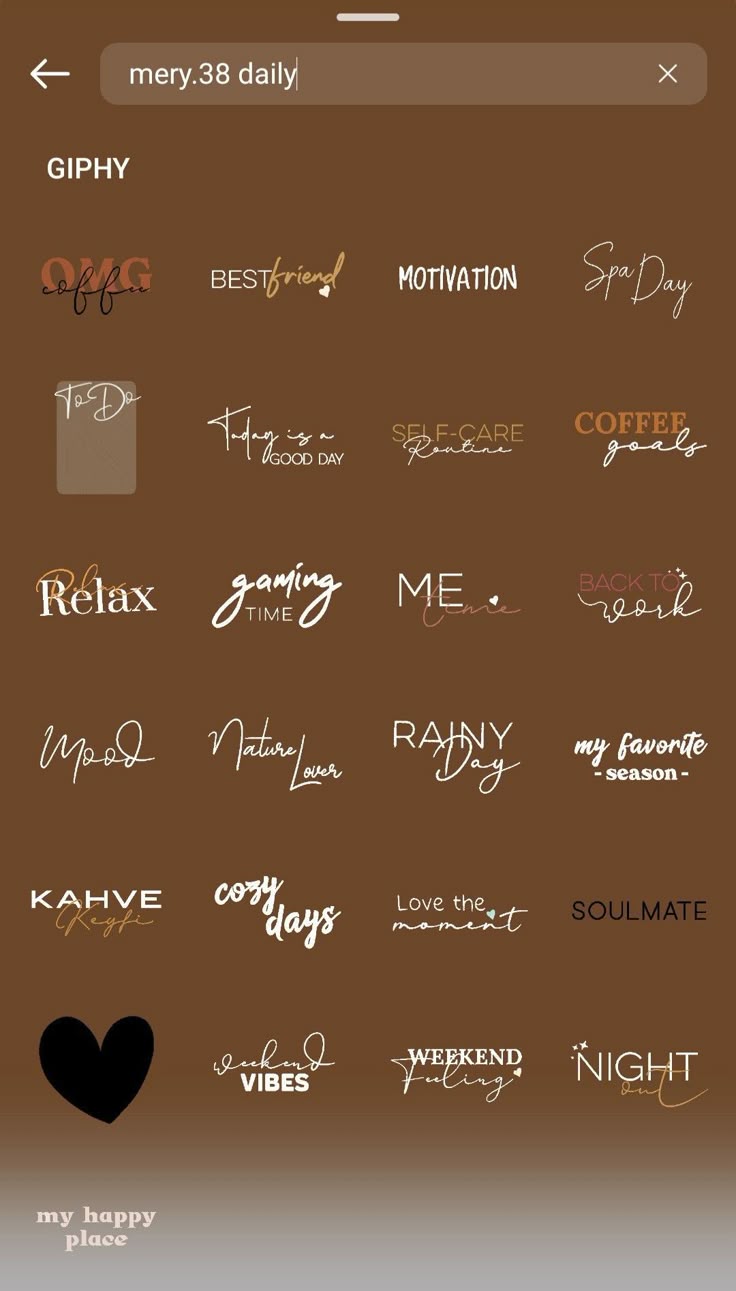 an iphone screen with different types of writing on it