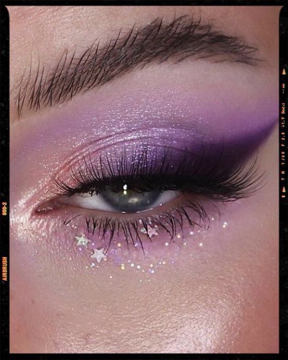 Sweet 16 Makeup, Eyeshadow Purple, Purple Makeup Looks, Maquillage Yeux Cut Crease, Concert Makeup, App Filter, Prom Eye Makeup, Purple Eye Makeup, Cute Eye Makeup