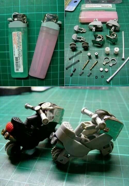 there are many different parts to make a motorcycle