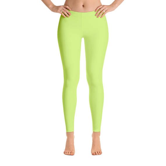 Neon Yellow Leggings, Workout Pants, Neon Workout Outfit, Womens Gym Clothes, Activewear, Yoga Leggi Neon Workout Outfit, Womens Gym Clothes, Womens Gym, Yellow Leggings, Unicorn Leggings, Yoga Pants Girls, Gym Clothes Women, Green Leggings, Womens Leggings